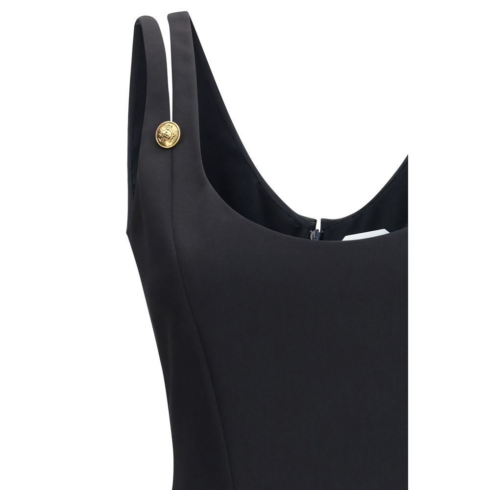 Black Wool Oves Aries Cocktail Dress