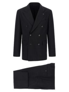 Blue Virgin Wool Two-Piece Suit