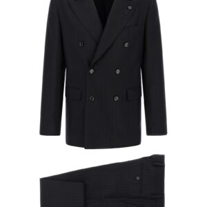 Blue Virgin Wool Two Piece Suit