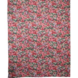 Multicolor Floral Cotton Lace Stole Scarf