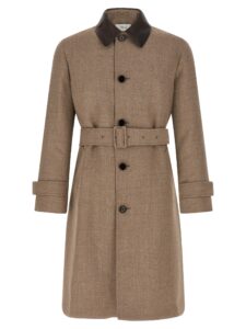 Beige Virgin Wool Coat