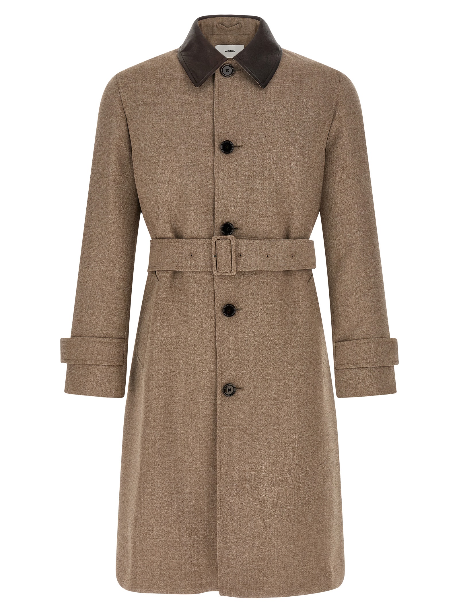 Beige Virgin Wool Coat