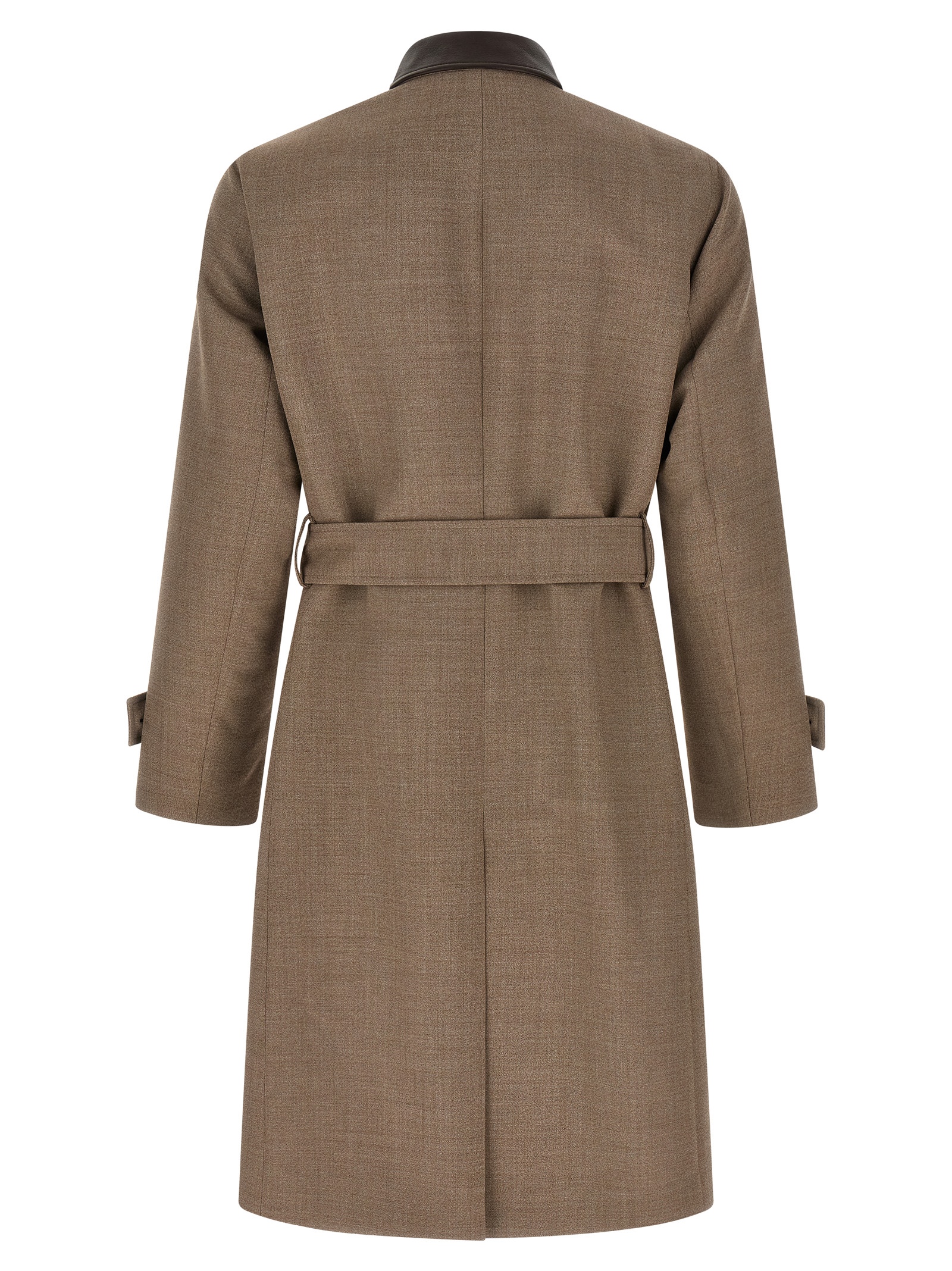 Beige Virgin Wool Coat