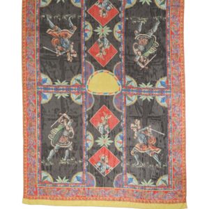 Multicolor Silk Printed Shawl Stole Scarf