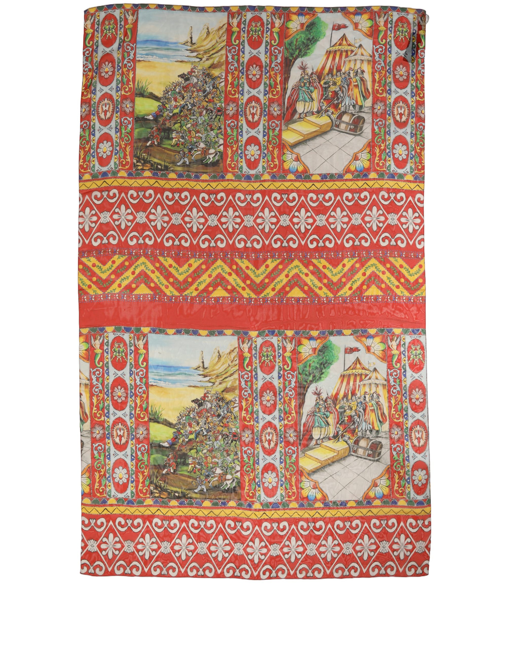 Multicolor Silk Printed Shawl Stole Scarf