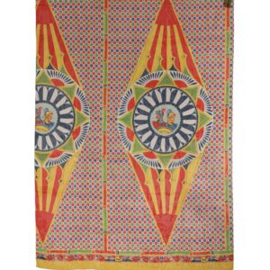 Multicolor Silk Carretto Print Stole Scarf