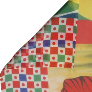 Multicolor Silk Printed Square Foulard Scarf