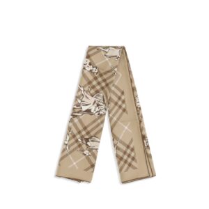 Beige Silk Scarf