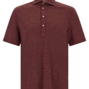 Bordeaux Virgin Wool Polo Shirt