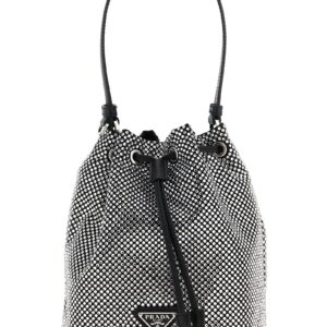 Gray Viscose Handbag