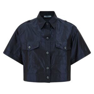 Blue Silk Blouse