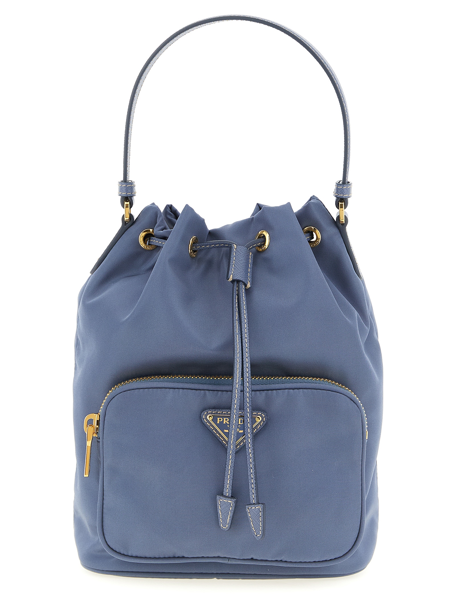 Blue Recycled Polyamide Handbag