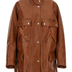 Brown Calfskin Leather Jacket
