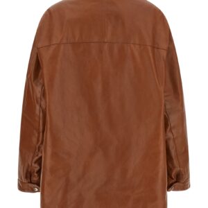 Brown Calfskin Leather Jacket