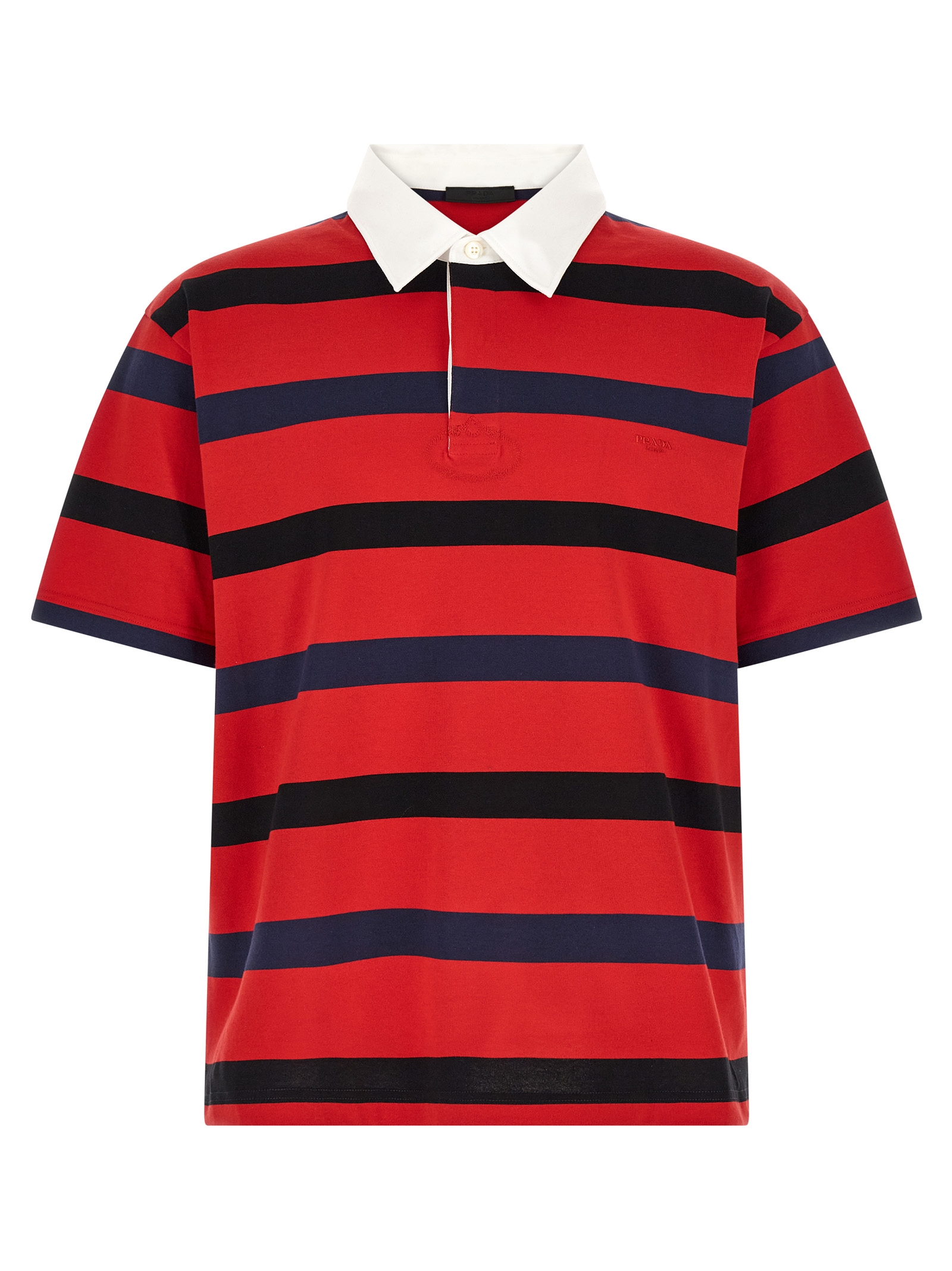 Red Cotton Polo Shirt