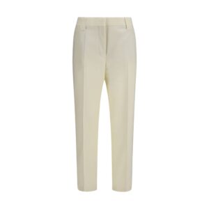 Beige Wool Oves Aries Cropped Pants