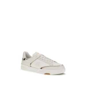 White Calf Leather Bos Taurus Low Top Sneakers