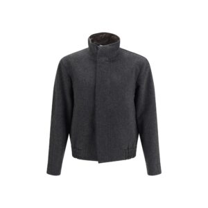 Gray Wool Oves Aries Bomber