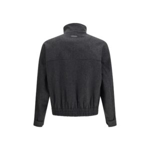 Gray Wool Oves Aries Bomber