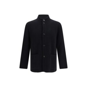 Black Wool Oves Aries Full Length Jacket
