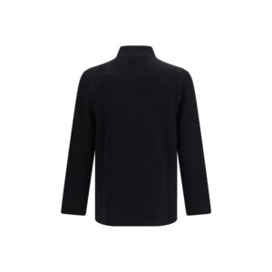 Black Wool Oves Aries Full Length Jacket