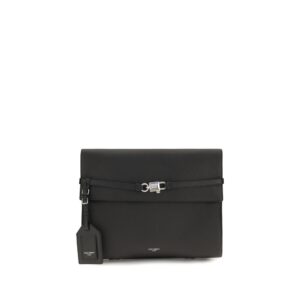 Black Calf Leather Bos Taurus Shoulder Bag