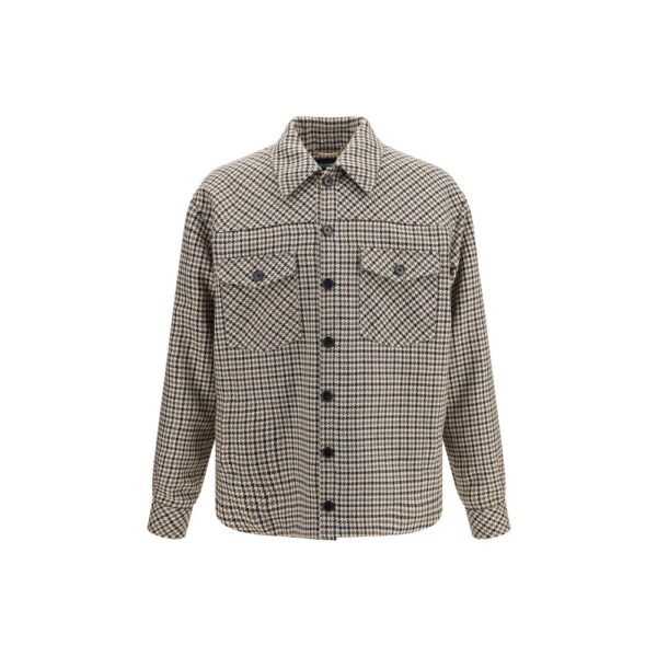 Brown Wool Oves Aries Full-Length Jacket
