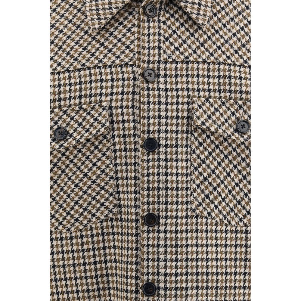 Brown Wool Oves Aries Full Length Jacket