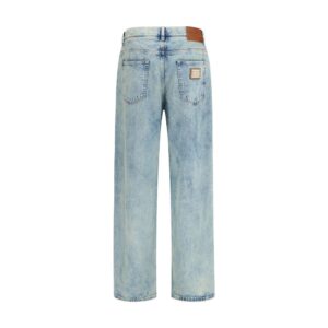 Blue Cotton Relaxed Fit Jeans