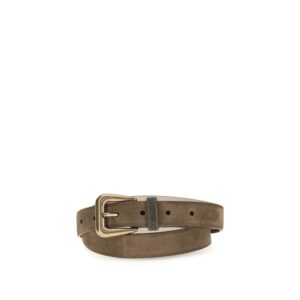 Brown Suede Leather Regular Belt