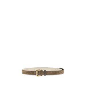 Brown Suede Leather Regular Belt