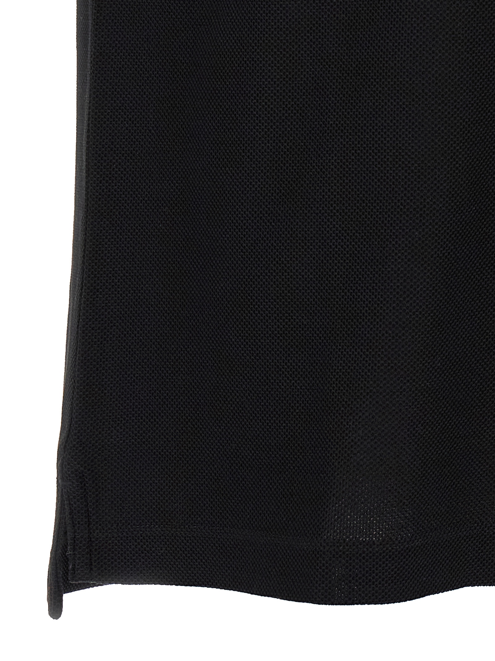 Black Cotton Polo Shirt