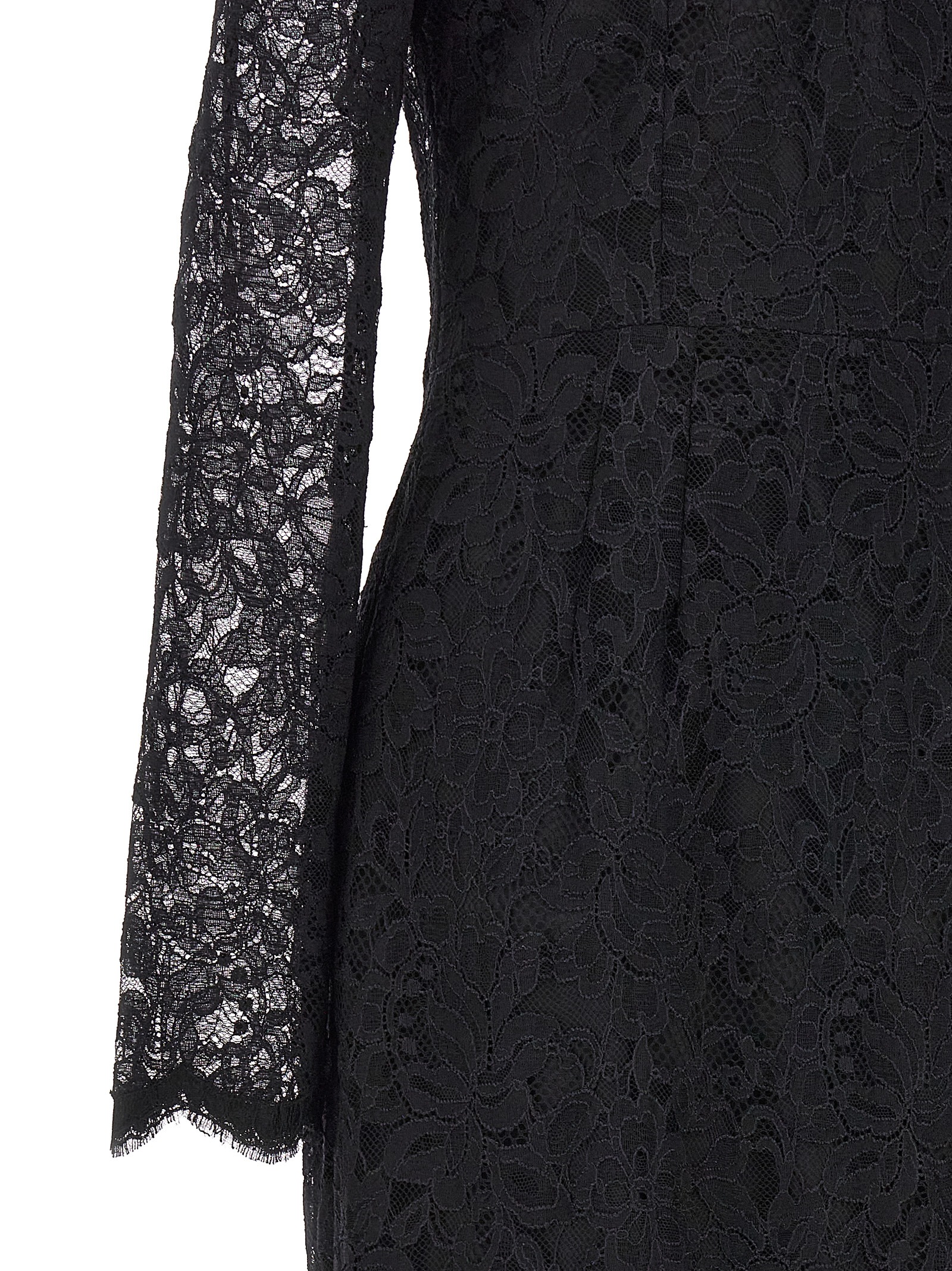Black Polyamide Casual Dress