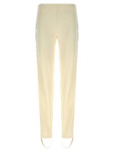 White Polyester Joggers (Workout Pants)