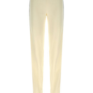 White Polyester Joggers (Workout Pants)
