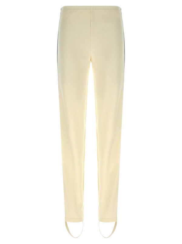 White Polyester Joggers (Workout Pants)