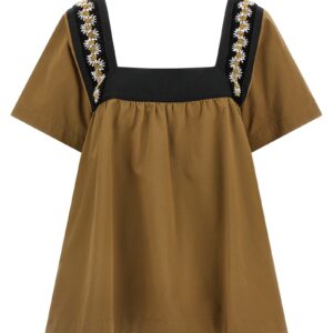 Beige Cotton Blouse