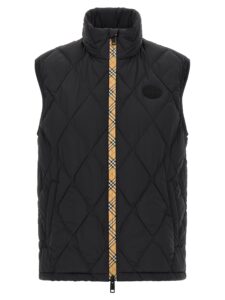 Black Polyamide Sleeveless Jacket