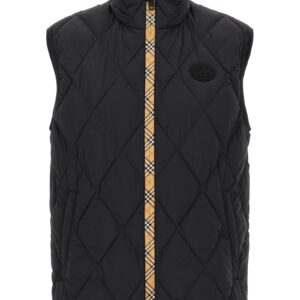 Black Polyamide Sleeveless Jacket
