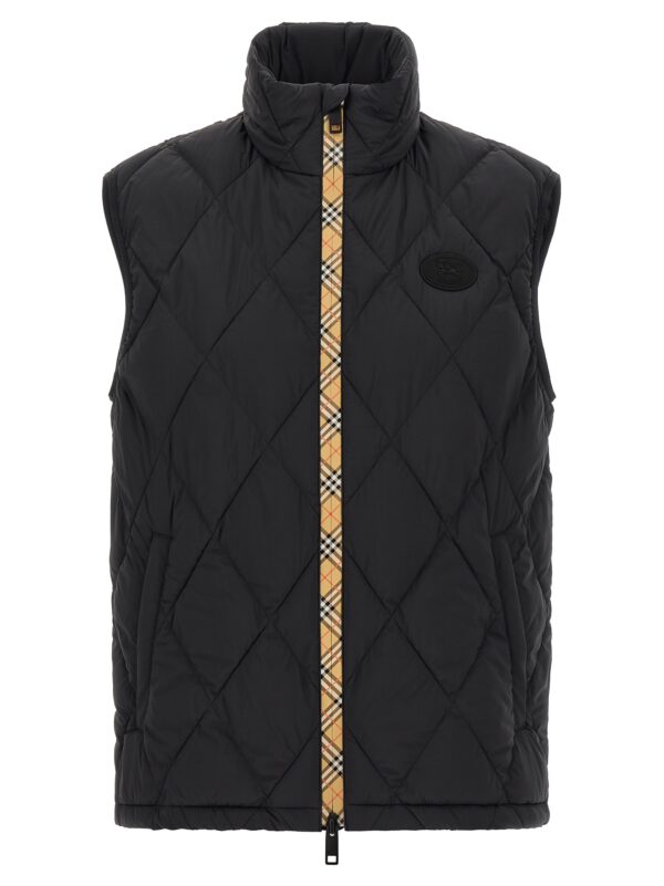 Black Polyamide Sleeveless Jacket