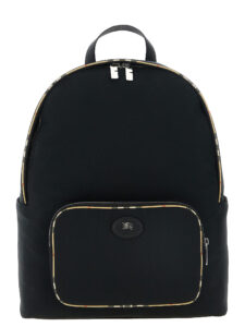 Black Polyester Backpack