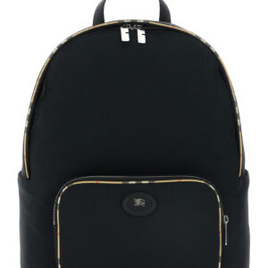 Black Polyester Backpack