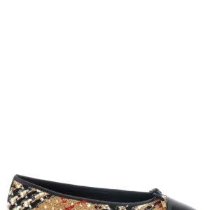 Multicolor Polyester Ballet Flats