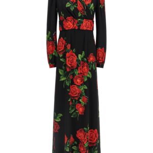 Red Silk Long Dress