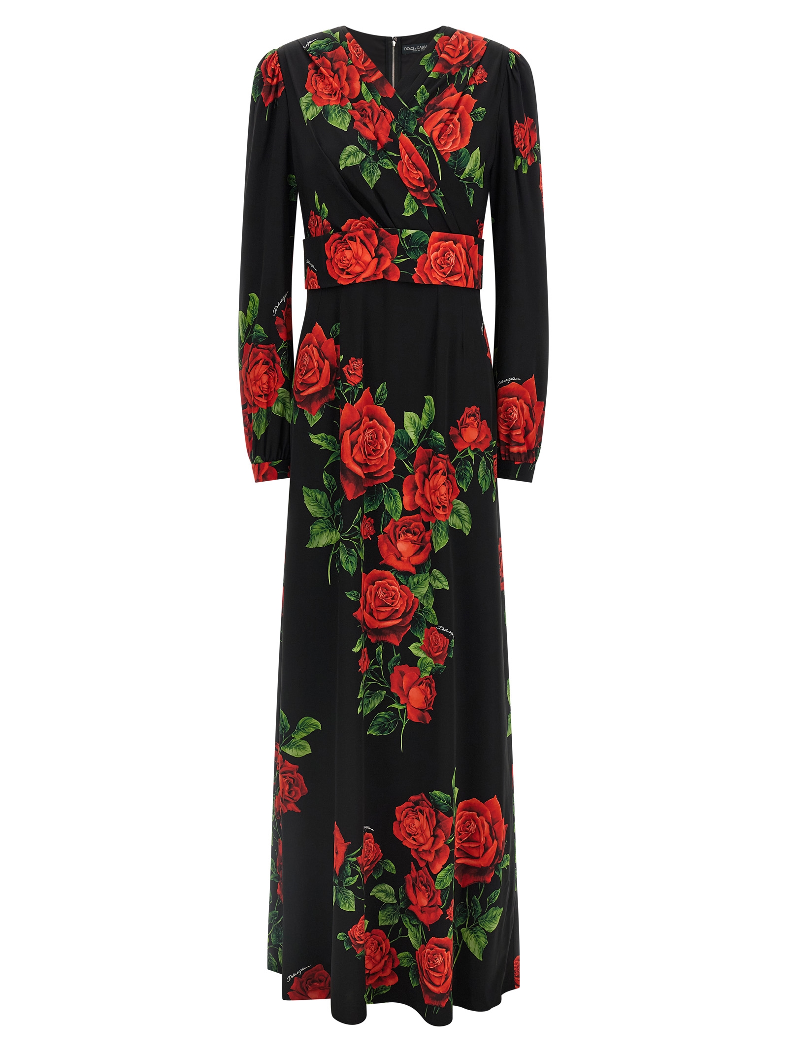 Red Silk Long Dress