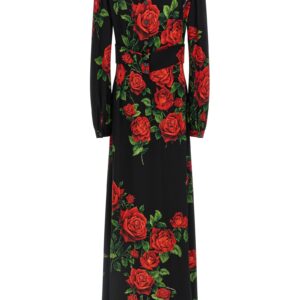 Red Silk Long Dress