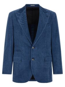 Blue Cotton Blazer