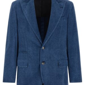 Blue Cotton Blazer