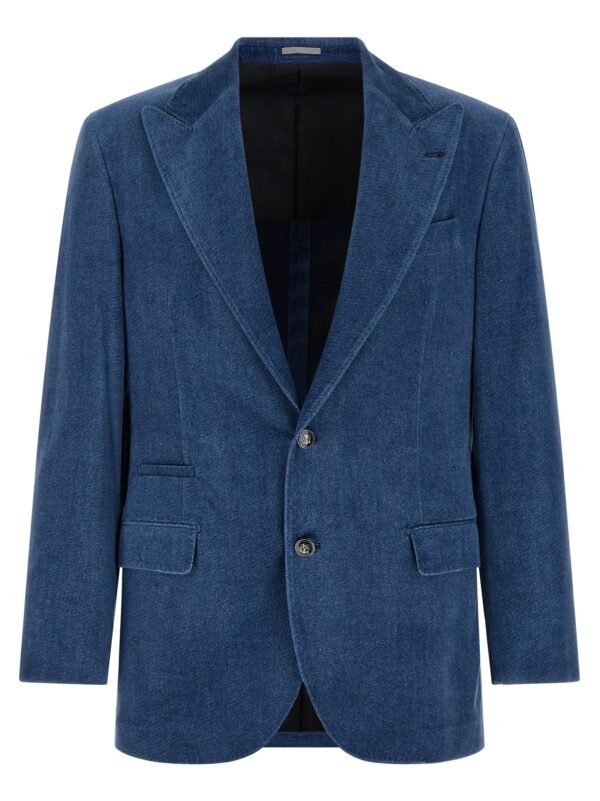 Blue Cotton Blazer
