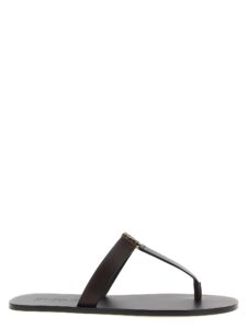 Brown Calfskin Slides